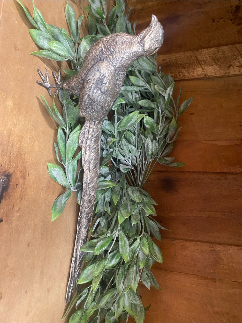 Bronze-Tone Parrot Wall Accent - Decorative Bird Sculpture